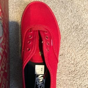 Vans Red Keds, Sz girls 2.5